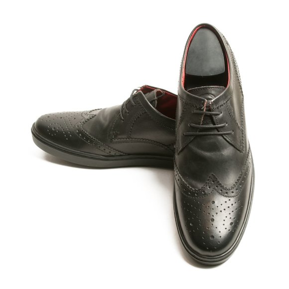 Base London Black Oxford Shoes - Picture 3 of 4